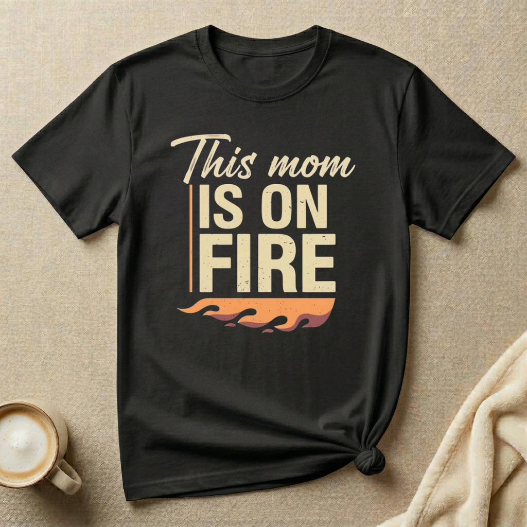 This Mom is on Fire – Mom Life T-Shirt