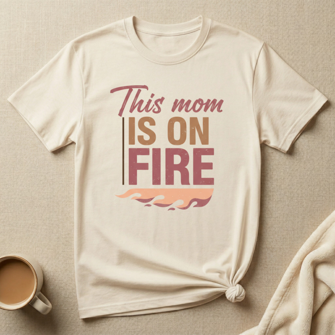 This Mom is on Fire – Mom Life T-Shirt