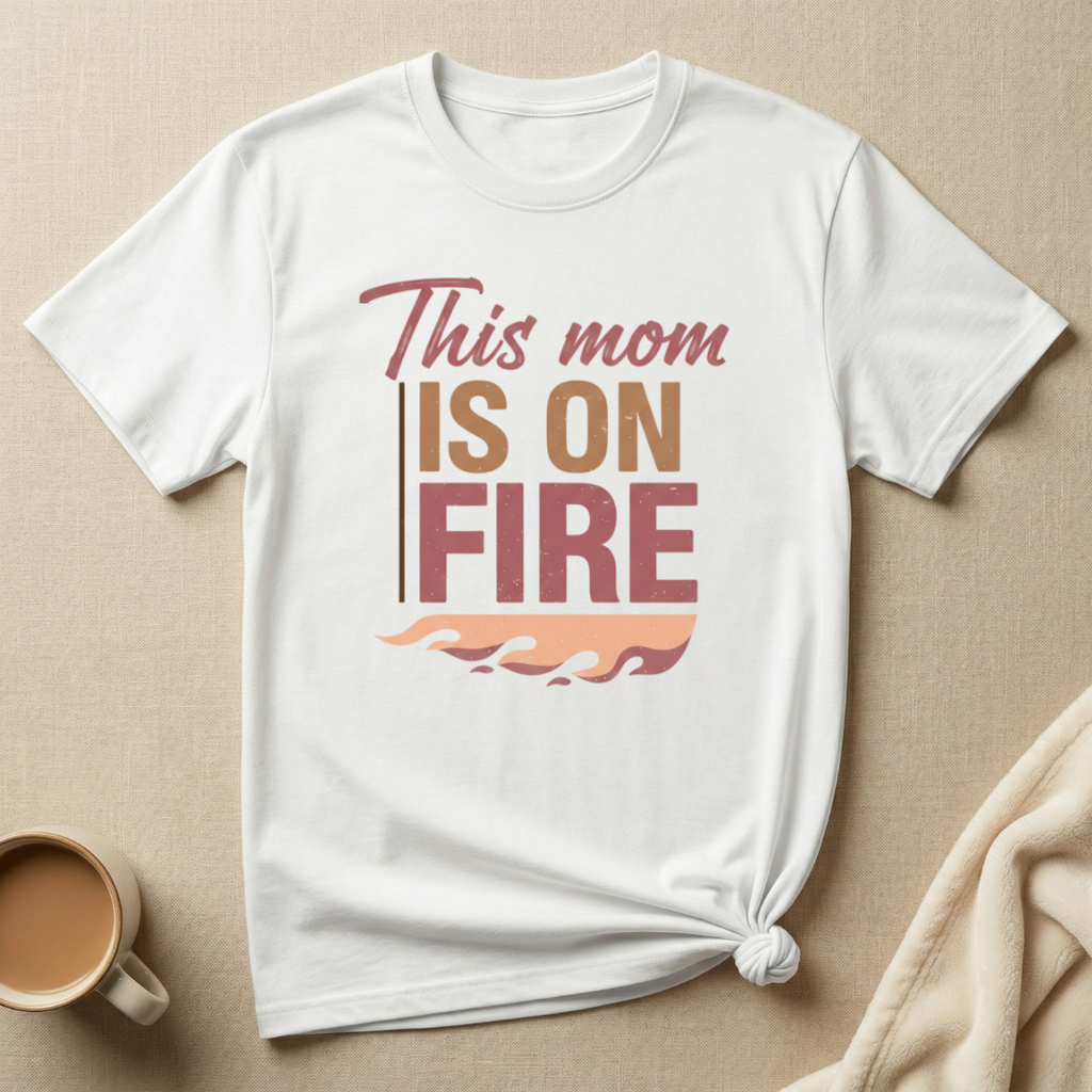 This Mom is on Fire – Mom Life T-Shirt