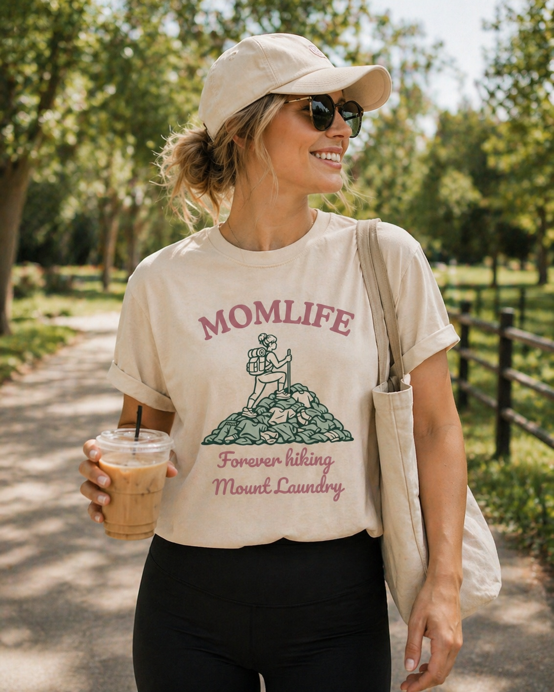 Forever Hiking Mount Laundry – Mom Life T-Shirt