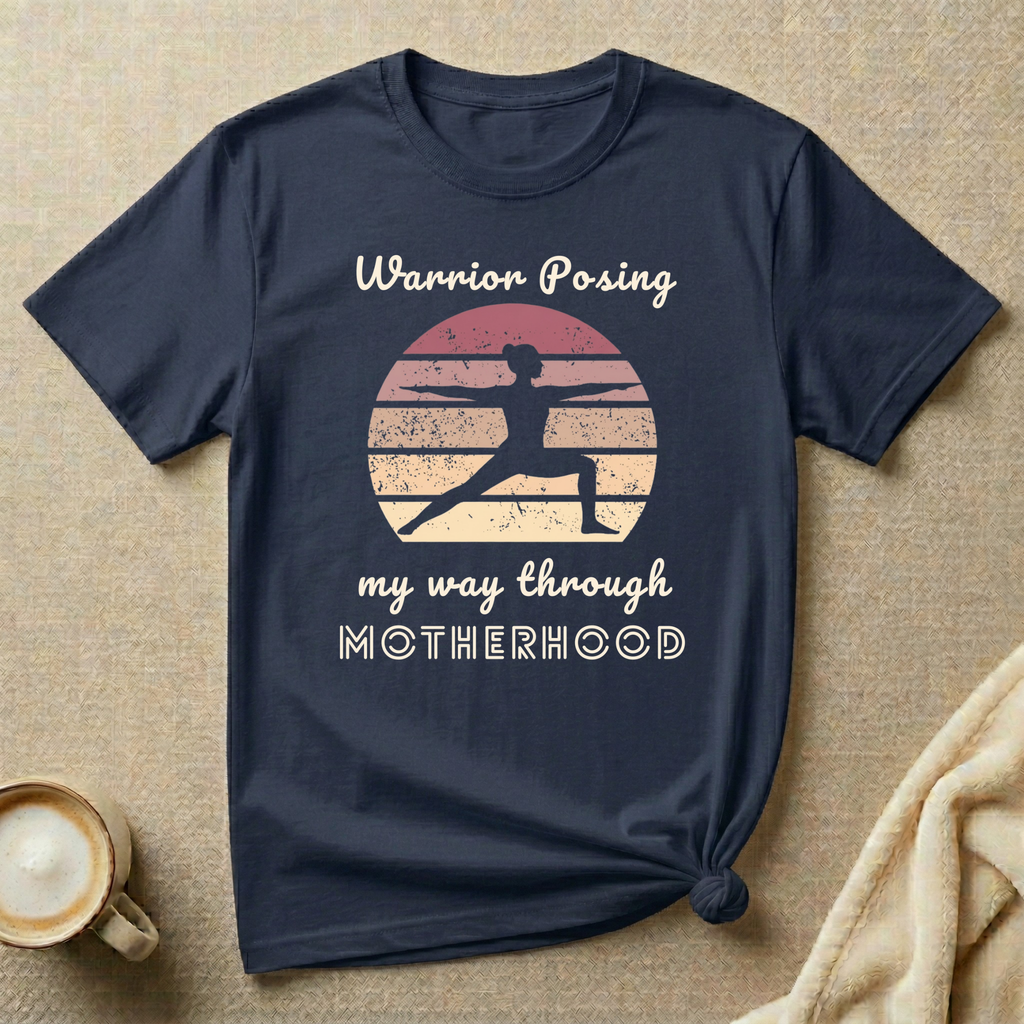 Warrior Posing My Way Through Motherhood – Mom Life T-Shirt